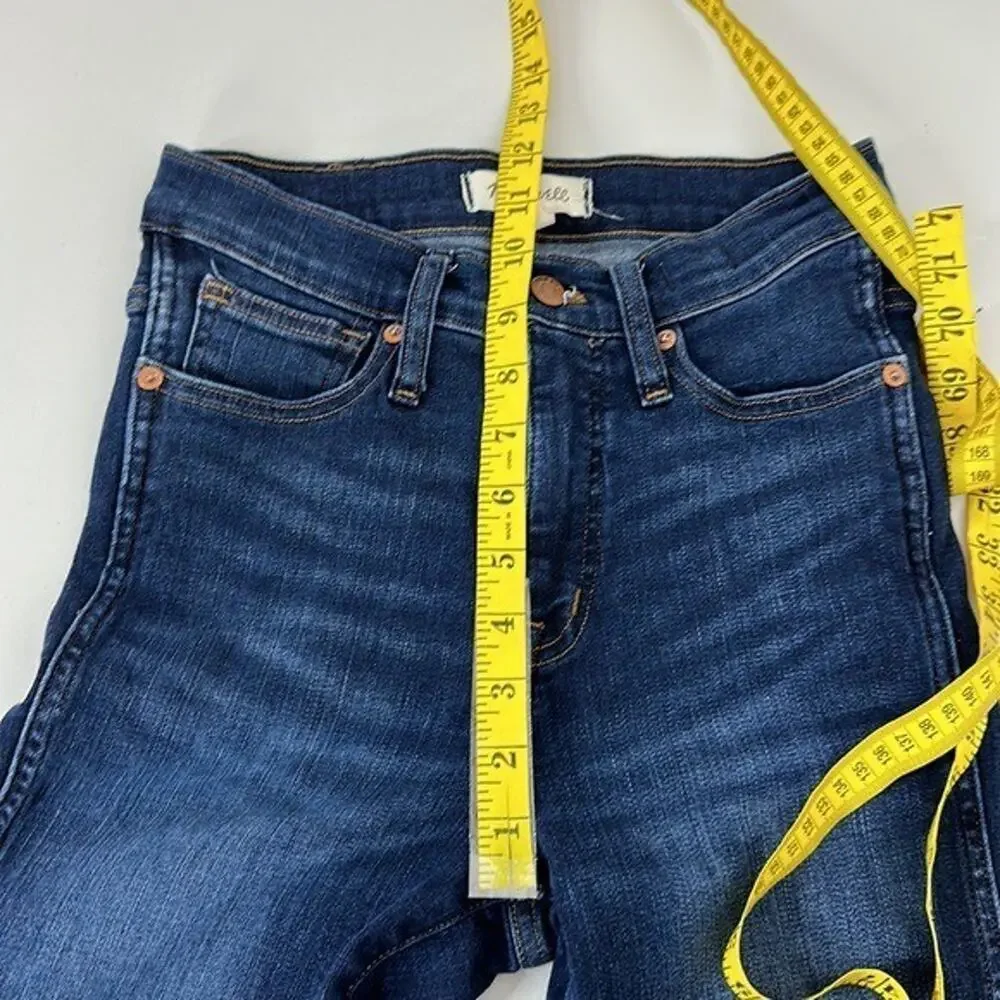 Madewell Jeans Womens 25 Blue 10 Inch High Rise Skinny‎ Stretch Casual Modern